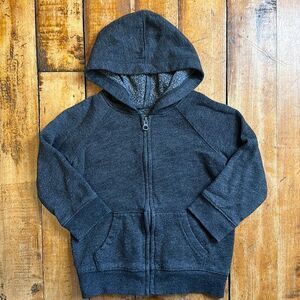 Jumping beans sweatshirt size 24 months gray Zip up hooded unisex grey hoodie